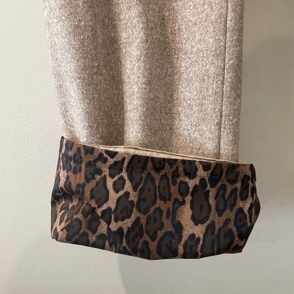 EXPRESS DESIGN STUDIO EDITOR TAN TWEED PANTS SIZE 2 - Picture 5 of 7